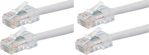 Monoprice ZerobootCat6 Ethernet Patch Cable - Network Internet Cord - RJ45, Stranded, 550Mhz, UTP, Pure Bare Copper Wire, 24AWG, 15ft, Blue - 113409 in Saudi Arabia