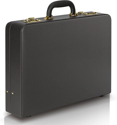 Briefcases for Men, Professional Leather Briefcase with Lock, Hard Shell Business Brief Case, Durable Executive Attache Case for Laptop Documents, Mens Hard Briefcase for Work Office Travel in Saudi Arabia