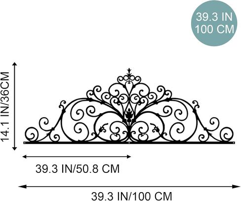 ShxTrade Black Wall Art Metal Retro Pattern Metal Wall Decoration 4-piece Set Combination, Metal Wall Art, Door Hanger, Living Room, Office, Indoor and Outdoor Decoration (A（S）) in Saudi Arabia