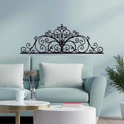 ShxTrade Black Wall Art Metal Retro Pattern Metal Wall Decoration 4-piece Set Combination, Metal Wall Art, Door Hanger, Living Room, Office, Indoor and Outdoor Decoration (A（S）) in Saudi Arabia