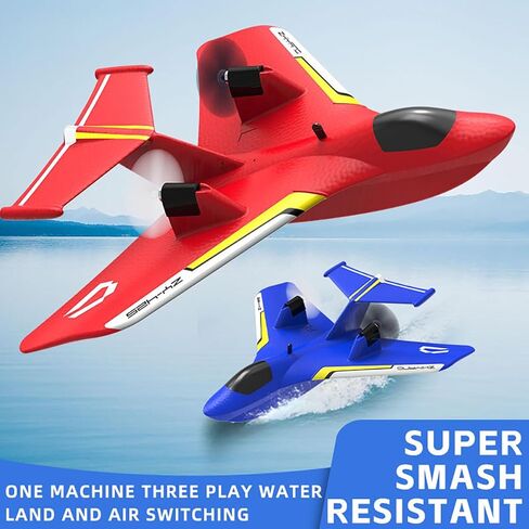 طائرة RC Plane F22 RC، طائرة تحكم عن بعد 2. 4 جيجا هرتز مع مثبت جيروسكوبي / ضوء LED / بطاريتين قابلتين لإعادة الشحن سهلة الطيران لعبة طائرة شراعية RC للأطفال والأولاد والبالغين والمبتدئين (أزرق) in Kuwait