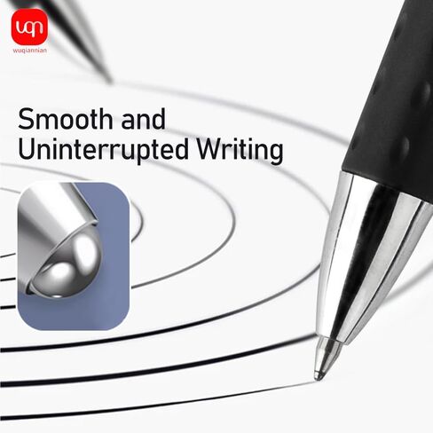 0.7mm Gel Pens, 12pcs Quick Drying Smooth Writing Black Ink Pens, Ballpoint Pens for Journaling, Drawing, Note-Taking, Office School Supplies, Gifts. in Saudi Arabia