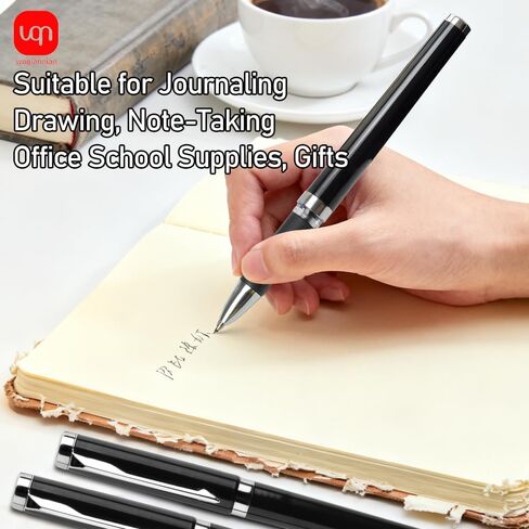 0.7mm Gel Pens, 12pcs Quick Drying Smooth Writing Black Ink Pens, Ballpoint Pens for Journaling, Drawing, Note-Taking, Office School Supplies, Gifts. in Saudi Arabia