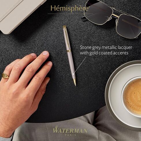 Waterman Hemisphere Ballpoint Pen, Copper Red (The Understated Edit Collection), Medium Point with Blue Ink, Gift Box - Stylish Office Essentials, Quiet Luxury, Neutral Writing Supplies in Saudi Arabia