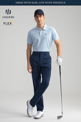 HISDERN Flex 301 Men's Stretch Golf Pants 30"/32" Quick Dry Lightweight Beathable Comfy for Business and Casual in Saudi Arabia