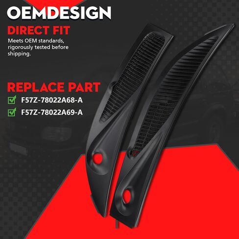 Windshield Wiper Cowl Cover Panel Grille Compatible with Ford Explorer Mercury Mountaineer 1995 1996 1997 1998 1999 2000 2001 2002 2003 2004 2005 in Saudi Arabia