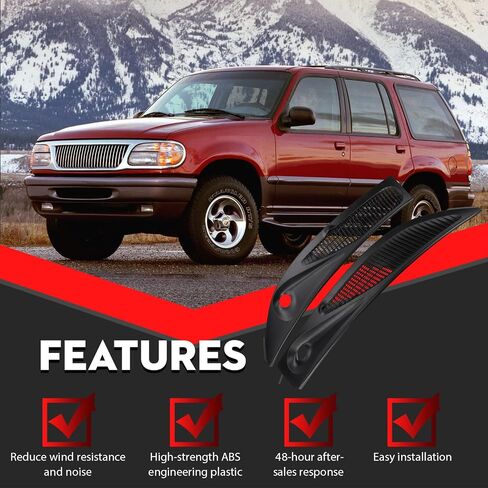 Windshield Wiper Cowl Cover Panel Grille Compatible with Ford Explorer Mercury Mountaineer 1995 1996 1997 1998 1999 2000 2001 2002 2003 2004 2005 in Saudi Arabia