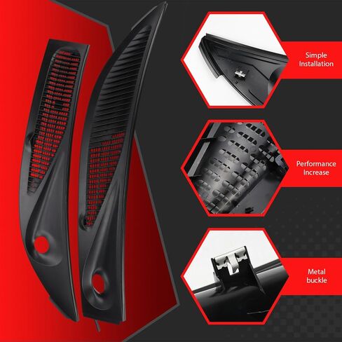 Windshield Wiper Cowl Cover Panel Grille Compatible with Ford Explorer Mercury Mountaineer 1995 1996 1997 1998 1999 2000 2001 2002 2003 2004 2005 in Saudi Arabia