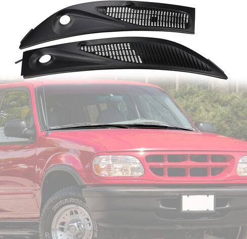 Windshield Wiper Cowl Cover Panel Grille Compatible with Ford Explorer Mercury Mountaineer 1995 1996 1997 1998 1999 2000 2001 2002 2003 2004 2005 in Saudi Arabia