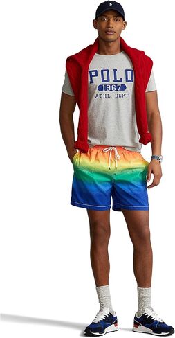 POLO RALPH LAUREN Mens Classic Fit Big Pony Graphic Crewneck T-Shirt in Kuwait