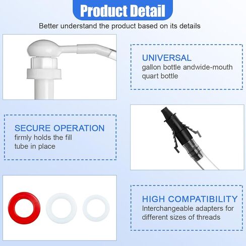 30cc Fluid Transfer Pump, Hand Pumps for Gallon Bottle & Wide Mouth Quart Bottle, Not for Standard Quart Bottles, Car Oil Pump Transfers Gear Oil, Differential Fluids, Transmission Fluid, Antifreeze in Kuwait