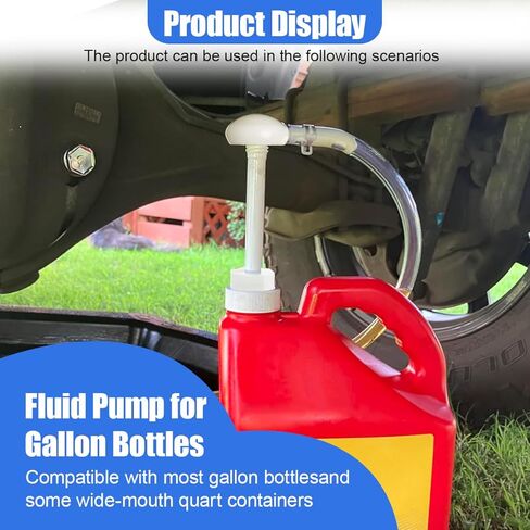 30cc Fluid Transfer Pump, Hand Pumps for Gallon Bottle & Wide Mouth Quart Bottle, Not for Standard Quart Bottles, Car Oil Pump Transfers Gear Oil, Differential Fluids, Transmission Fluid, Antifreeze in Kuwait