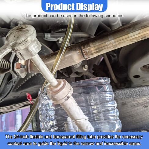 30cc Fluid Transfer Pump, Hand Pumps for Gallon Bottle & Wide Mouth Quart Bottle, Not for Standard Quart Bottles, Car Oil Pump Transfers Gear Oil, Differential Fluids, Transmission Fluid, Antifreeze in Kuwait