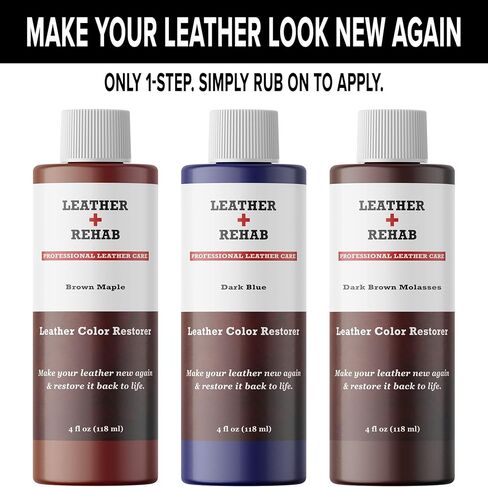 Leather Color Restorer - Forest Green - Repair Couch, Furniture, Car Seat, Sofa, Shoes, Jacket, Bag and Purse - 4 oz. in Saudi Arabia