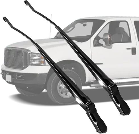 زوج واحد من طقم استبدال ذراع ممسحة الزجاج الأمامي متوافق مع Ford Super Duty F250 F350 F450 F550 1999-2007؛ رحلة 2000-2005 ذراع الممسحة اليسرى واليمنى استبدال 42647 42648 F81Z17527AA in Kuwait