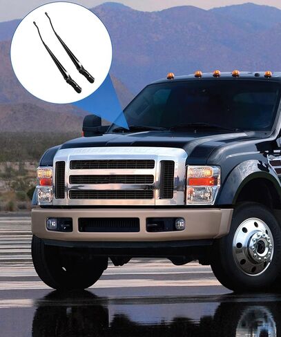 زوج واحد من طقم استبدال ذراع ممسحة الزجاج الأمامي متوافق مع Ford Super Duty F250 F350 F450 F550 1999-2007؛ رحلة 2000-2005 ذراع الممسحة اليسرى واليمنى استبدال 42647 42648 F81Z17527AA in Kuwait