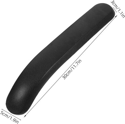 Office Chair Armrest Pads Replacement Plastic Round Tube Armrest Covers Comfortable Support for Elbows and Forearms Wear-Resistant Desk Chair Accessories in Saudi Arabia