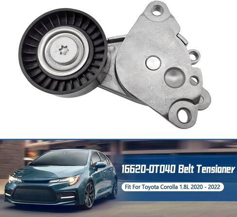 16620-0T040 Belt Tensioner Compatible with Toyota Corolla 1.8L 2ZRFAE 2020 2021 2022, Replaces 16620 0T040 166200T040 in Saudi Arabia