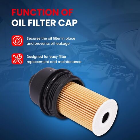 MOCA Oil Filter Cap Compatible with 2014-2020 for BMW i8 1.5L, 2014-2019 for Mini Cooper 1.5L, 2016-2019 for Clubman 1.5L/ 2.0L, 2017-2024 for Mini Cooper Countryman 1.5L in Saudi Arabia