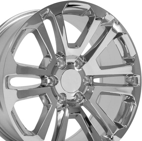 إطارات OE Wheels CV99 مقاس 20 بوصة تناسب طراز Sierra 1500 6x139.7 20x9 كروم - هولاندر 4741 (مجموعة من 4) in Kuwait