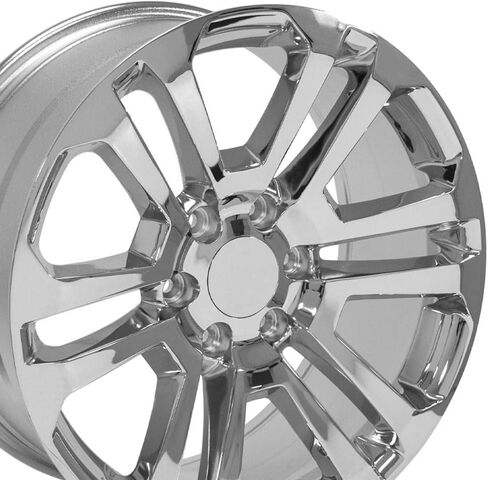 إطارات OE Wheels CV99 مقاس 20 بوصة تناسب طراز Sierra 1500 6x139.7 20x9 كروم - هولاندر 4741 (مجموعة من 4) in Kuwait