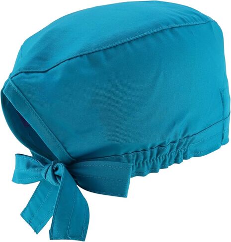 قبعة تنظيف للعمل للجنسين من متجر الملابس العصرية مع عصابة رأس وأربطة قابلة للتعديل in Kuwait