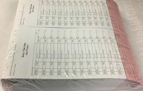 12 Flag Mechanics Daily Time and Job Ticket JT-12-PSG by A+ 1,000 Qty.(V2) in Saudi Arabia