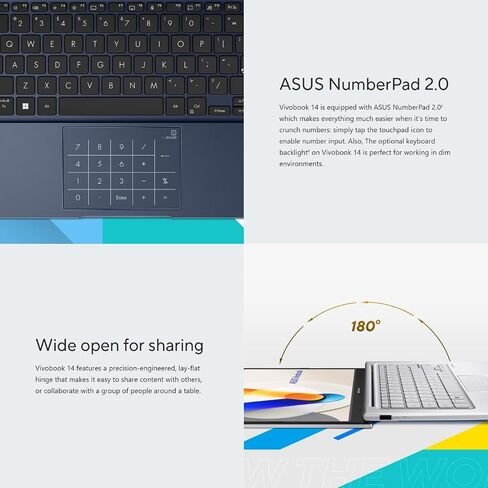 ASUS Laptop 2023 Newest Thin Light Laptop Computer, 15.6" FHD Display, Intel Pentium N5030, 4GB RAM, 192GB Storage (128GB eMMC+64GB SD),Webcam,WiFi, Backlit KB, Office 365, Win11 S+MarxsolAccessory in Saudi Arabia