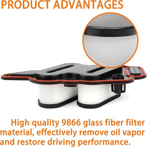 FL-2077 CCV فلتر تهوية علبة المرافق، فلتر تهوية المحرك، 6.7 علبة المرافق متوافقة مع Ford Vehicle 2016-2019 F650 F750 6.7L V8 DIESEL in Kuwait