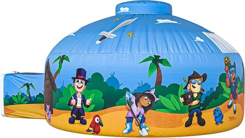 Skywin Air Tent for Kids (77" x 50") Builds in 30 Sec, Toddler Tents Indoor for Imaginative Play, Spacious Kids Forts Indoor Playhouse for Boys & Girls Ages 3-14 (Fan Not Incl) (Forest Fort) in Kuwait