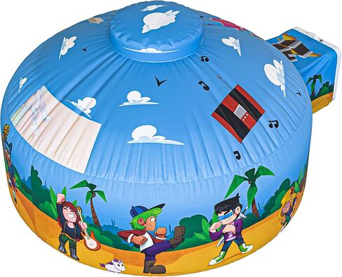 Skywin Air Tent for Kids (77" x 50") Builds in 30 Sec, Toddler Tents Indoor for Imaginative Play, Spacious Kids Forts Indoor Playhouse for Boys & Girls Ages 3-14 (Fan Not Incl) (Forest Fort) in Kuwait