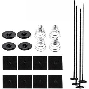 20-pcs Car Radiator Fan Installation Kit - Full Set for Electric Radiator Cooling Fan Setup, Equipped with Cable Ties Transmission Cooler Bracket Compatible with Most Vehicle Models in Saudi Arabia