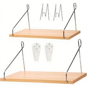 2 Pack Cubicle Accessories Fabric Wall Cubicle Shelf with Hooks, 11.8' & 15.8' Office Cubicle Decor Shelf,Wooden Cubicle Hanging Shelves for Office Cubicle Decor School Home in Saudi Arabia