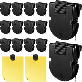 14 Pcs Cubicle Clips for Fabric Walls Plastic Stainless Steel Cubicle Wall Hooks Accessories for Work Cork Board Wall Decor Picture Note Hanging Workspace Organization in Kuwait
