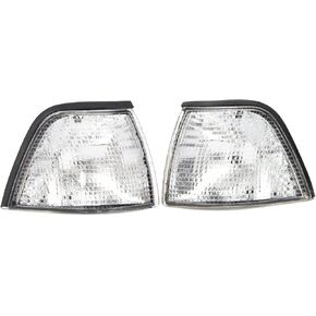 2X مصابيح زاوية مؤشر إشارة الانعطاف لسيارة BMW 3 Series E36 M3 Z3 كوبيه رودستر 316i 318i 320i 325i 1991-2000 (4DR أبيض) in Saudi Arabia