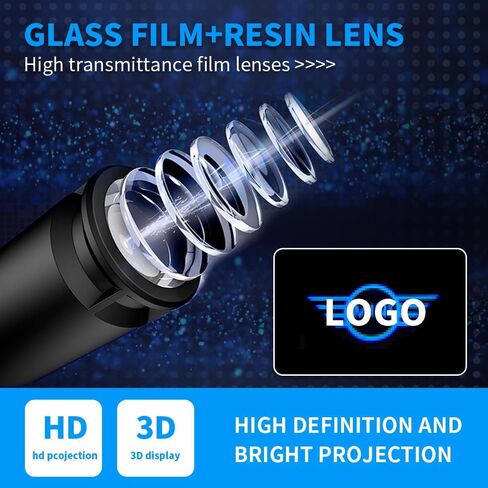 قطعتان من مصابيح شعار باب السيارة لـ Mi/ni Cooper R55 R56 R57 R58 R59 R60 R51 F54 F55 F56 F60، مصابيح LED غير باهتة، مصابيح ظل شبح لجهاز العرض (أزرق) in Kuwait