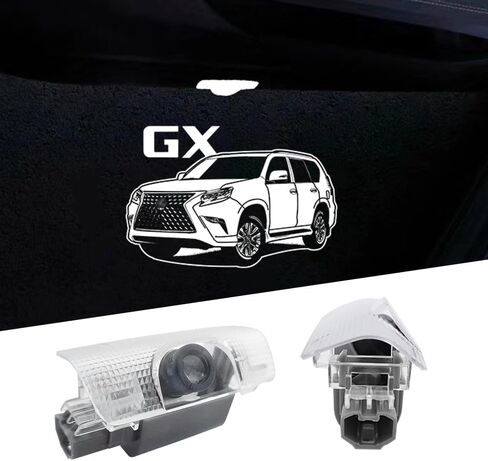 4 قطع شعار أضواء الباب لملحقات RX 2009-2021 مصابيح إضاءة LED ترحيبية متوافقة مع RX350 RX350L RX450 RX450H RX450HL (RX 2009-2021) in Saudi Arabia