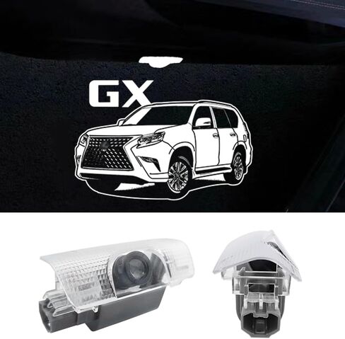 4 قطع شعار أضواء الباب لملحقات RX 2009-2021 مصابيح إضاءة LED ترحيبية متوافقة مع RX350 RX350L RX450 RX450H RX450HL (RX 2009-2021) in Saudi Arabia