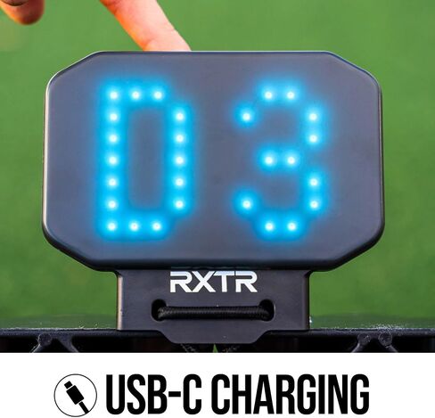 RXTR Reaction Training Light - Smart Soccer Training Device with Real-Time Scoring, Built-in Drills, Compatible with QUICKPLAY Rebounder Boards, No App Required in Saudi Arabia
