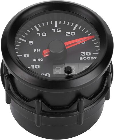 2in/52mm العالمي 7 ألوان LED Turbo Boost Meter PSI قياس الضغط مؤشر العرض الرقمي، مقياس الضغط Turbo، مقياس Boost Turbo، Boost Meter PSI، مثبت بسهولة لـ in Kuwait