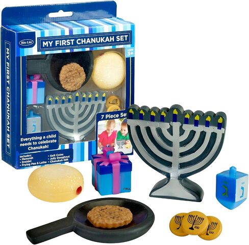 مجموعة لعب Rite Lite My First Chanukah - مجموعة هدايا لعبة Hanukkah المكونة من 7 قطع للأطفال، هدايا الحفلات الكبيرة للعطلات اليهودية، مجموعة اللعب المرحة والتعليمية لمهرجان الأضواء مثالية لساعات من المرح! in Saudi Arabia