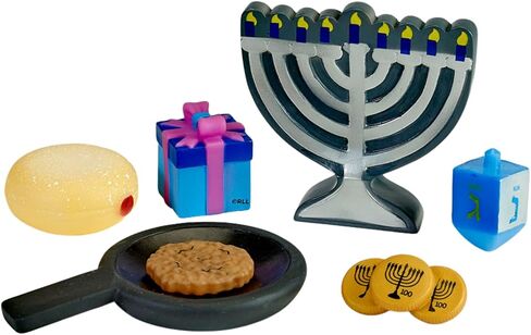 مجموعة لعب Rite Lite My First Chanukah - مجموعة هدايا لعبة Hanukkah المكونة من 7 قطع للأطفال، هدايا الحفلات الكبيرة للعطلات اليهودية، مجموعة اللعب المرحة والتعليمية لمهرجان الأضواء مثالية لساعات من المرح! in Saudi Arabia