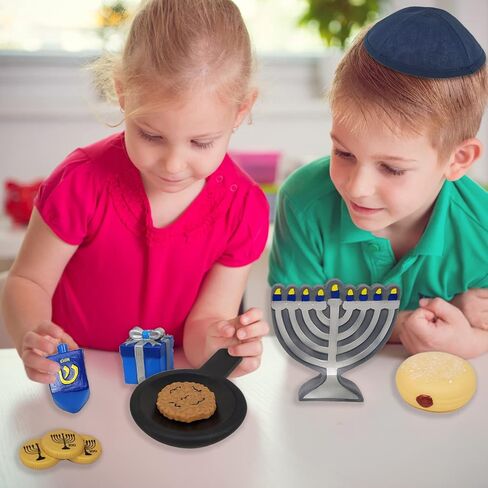 مجموعة لعب Rite Lite My First Chanukah - مجموعة هدايا لعبة Hanukkah المكونة من 7 قطع للأطفال، هدايا الحفلات الكبيرة للعطلات اليهودية، مجموعة اللعب المرحة والتعليمية لمهرجان الأضواء مثالية لساعات من المرح! in Saudi Arabia