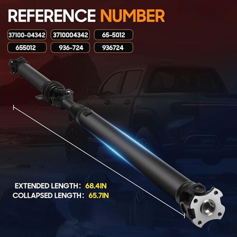 60" Rear Drive Shaft Assembly Fit for 2011-2019 Dodge Durango 3.6L/5.7L/6.4L AWD [195 mm Rear Axle], Replaces 52123633AA, 52123633AB, 52123633AC in Saudi Arabia