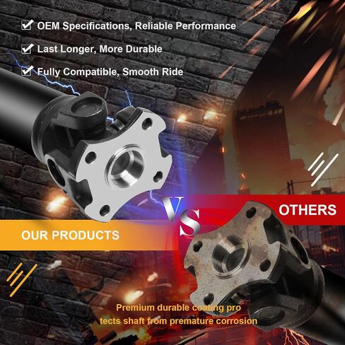 60" Rear Drive Shaft Assembly Fit for 2011-2019 Dodge Durango 3.6L/5.7L/6.4L AWD [195 mm Rear Axle], Replaces 52123633AA, 52123633AB, 52123633AC in Saudi Arabia