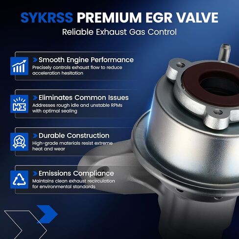 EGR Valve 911-432 Compatible with Ford F-150/F-250 5.0L/5.8L V8 (1982-1996) | Replaces Motorcraft E8PE-9H473-BA, Standard EGR254 | Fits Bronco & Econoline Vans 4.9L-7.5L in Saudi Arabia