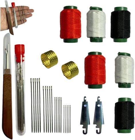 Big Eye Steel Needle Set，Hosenwelt Sewing Kit, 37PCS Sewing Tool Set, Thread Kit for Sewing Clothes, Portable DIY Hand Made Craft Set, Multi-Purpose Needle and Thread Kits in Saudi Arabia