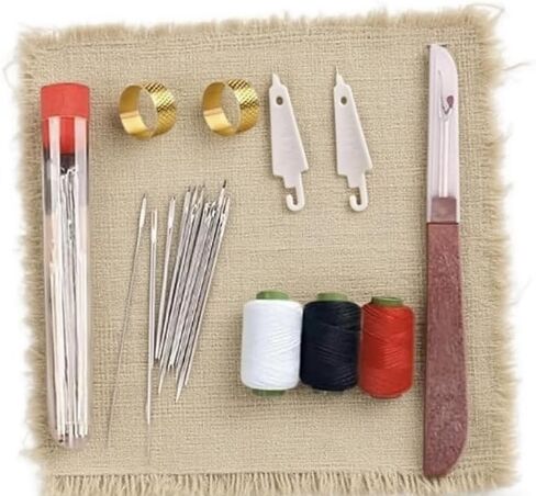 Big Eye Steel Needle Set，Hosenwelt Sewing Kit, 37PCS Sewing Tool Set, Thread Kit for Sewing Clothes, Portable DIY Hand Made Craft Set, Multi-Purpose Needle and Thread Kits in Saudi Arabia