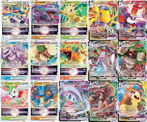 Pokemon - 5 VMAX/VSTAR Card Lot Bundle - No Duplicates - Full Art Etched Pokemon in Kuwait