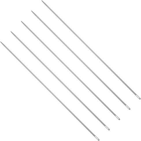 5 Pcs Upholstery Needles Long 12 Inch Long Sewing Needles Professional Large Eye Hand Sewing Needl for Home Upholstery Carpet Leather Canvas Repair Stitching Embroidery Tufting Webbing in Saudi Arabia